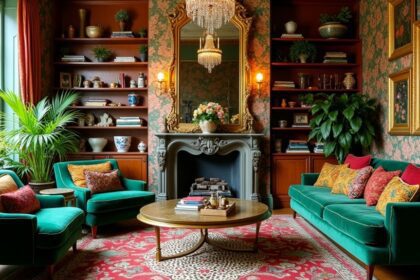 bold eclectic vintage decor