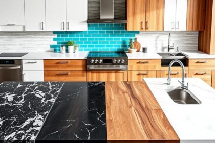 diverse kitchen countertop options