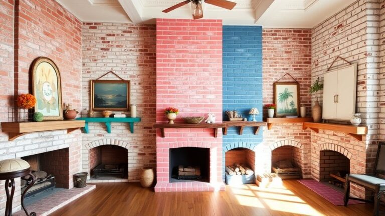 19 Painted Brick Fireplace Ideas for Stunning Transformations 6 stunning painted fireplace transformations