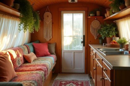 stylish van life decor