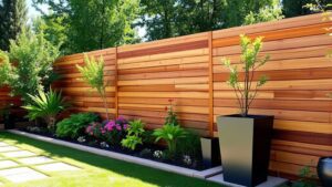 modern garden fence designs