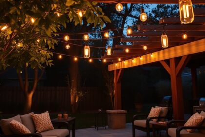 stunning outdoor string lighting