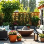 stylish outdoor terrace design