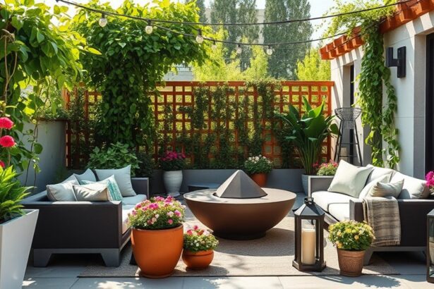 stylish outdoor terrace design