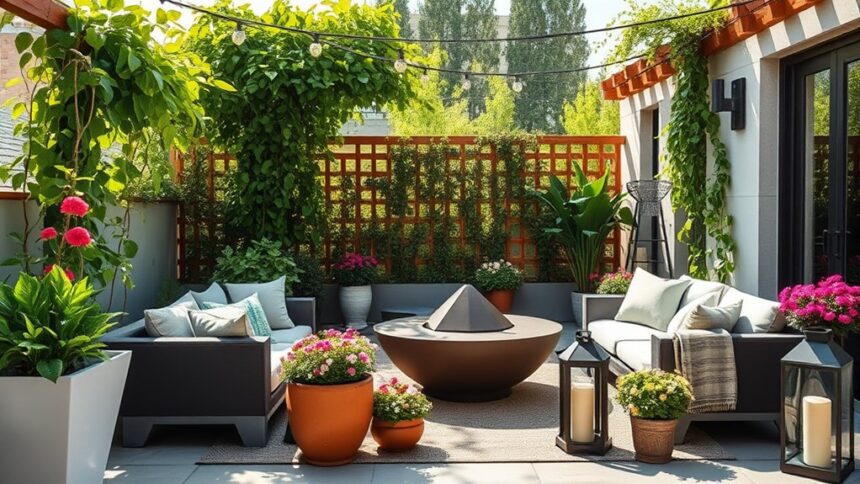 stylish outdoor terrace design