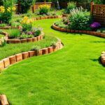 wooden garden edging ideas