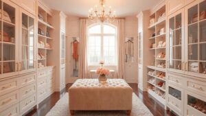 chic pink closet designs