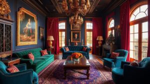 elegant jewel tone decor