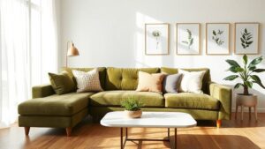 fresh green couch designs