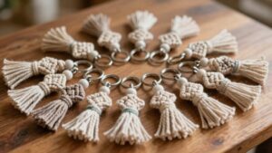 handmade macram keychain ideas
