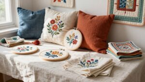 beautiful home decor through stitching