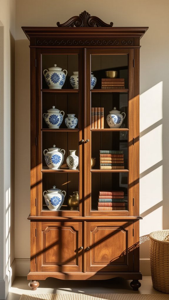 antique cabinet display tips