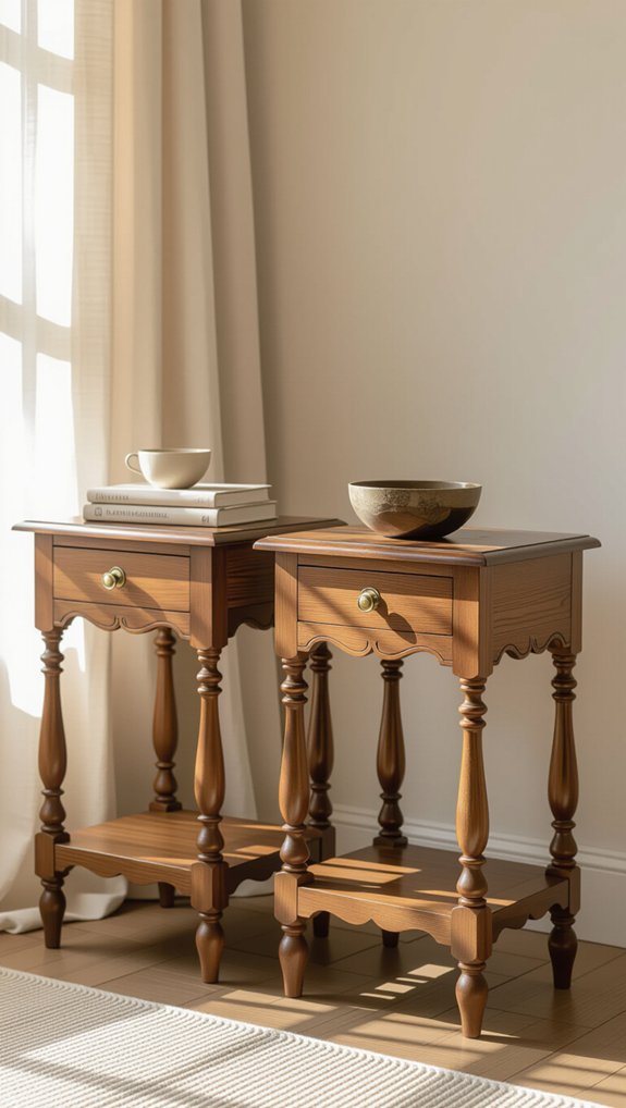 antique charm enhances warmth