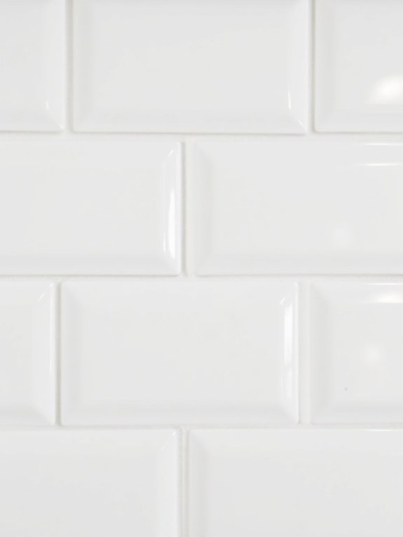 beveled tiles add texture