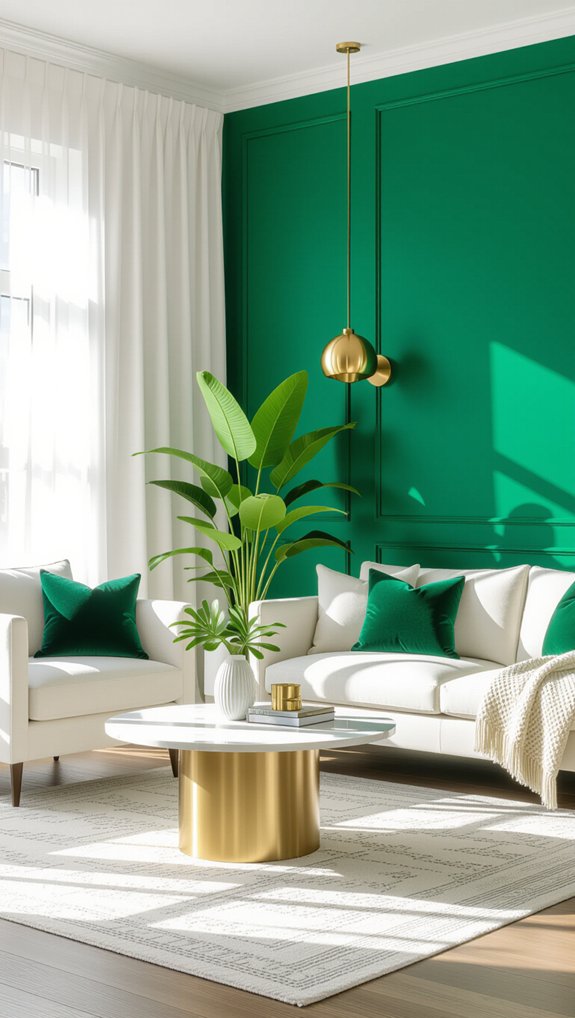bold jewel tone interiors