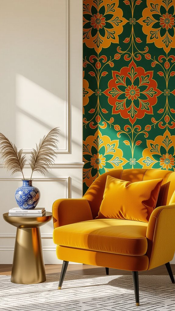 bold vintage wallpaper tips