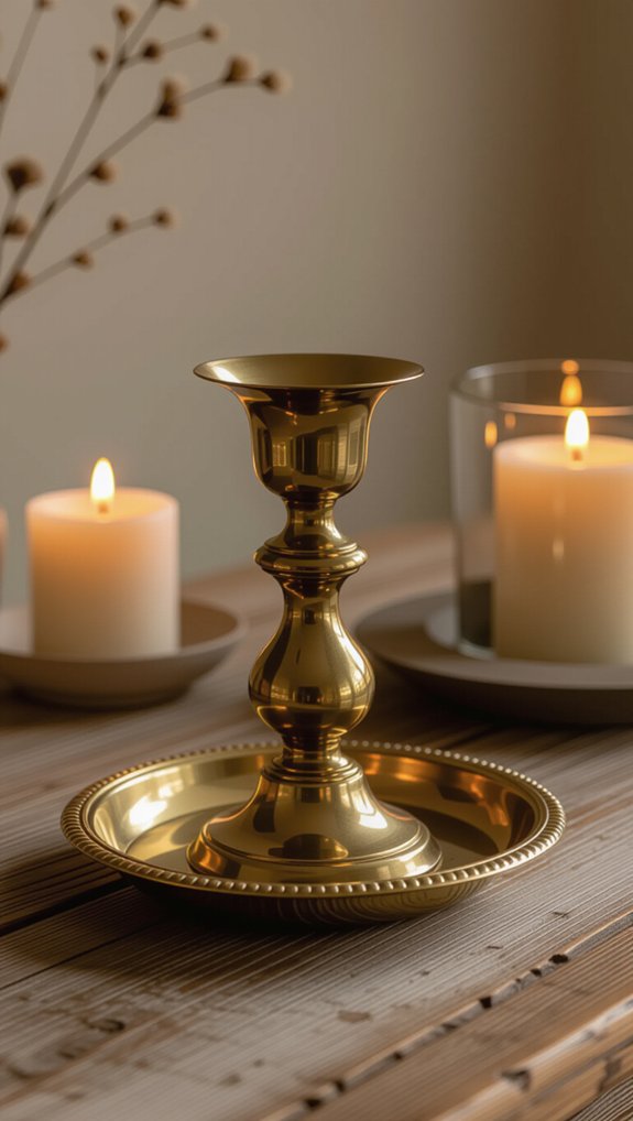 brass candle holder arrangement tips