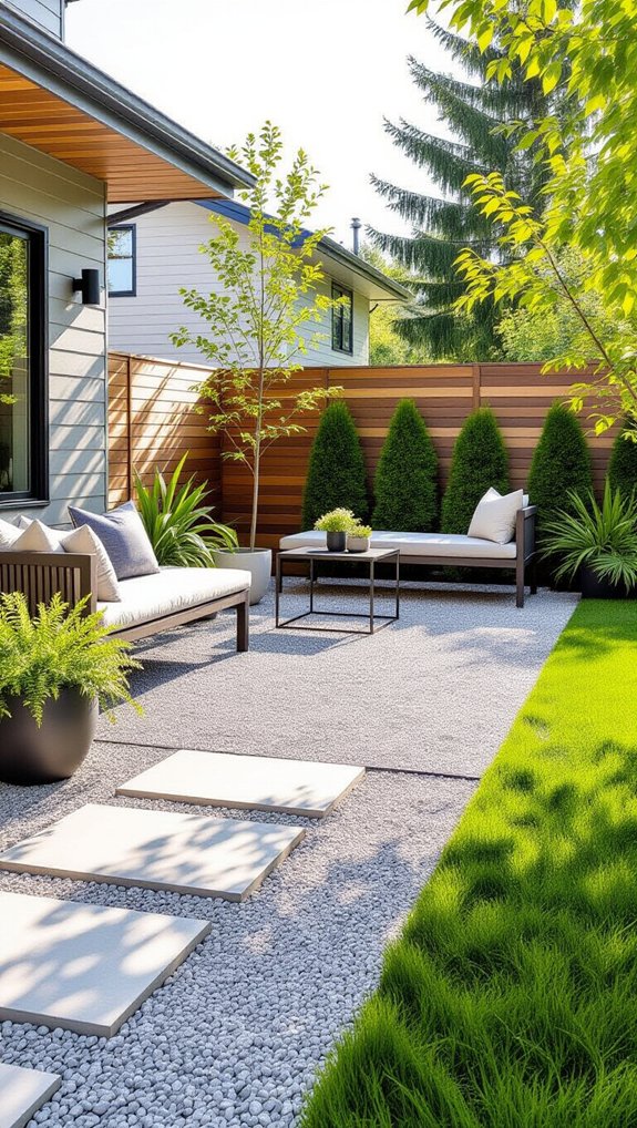 budget friendly gravel patio installation