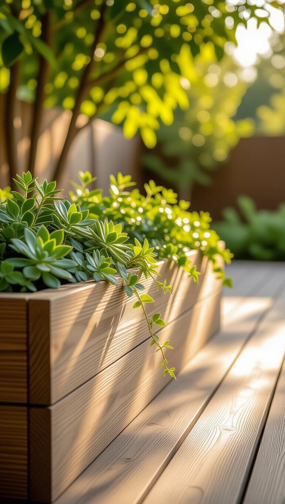 budget friendly planter box integration