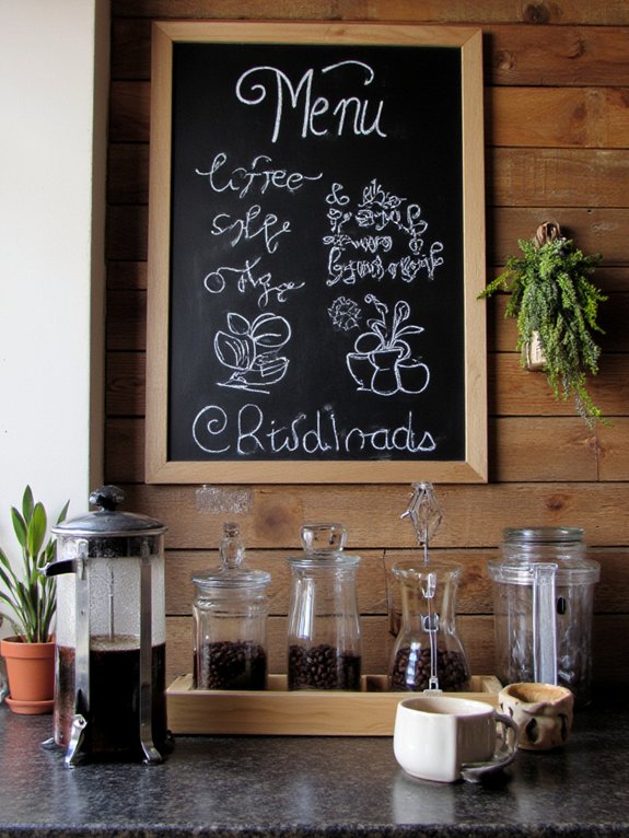 chalkboard menu creativity invites connection