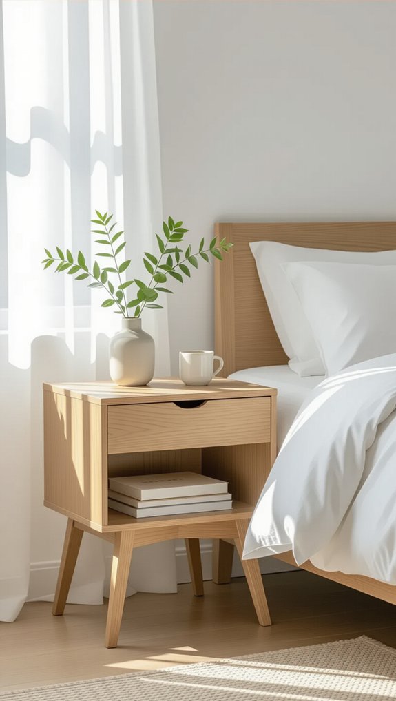 charming and organized nightstands