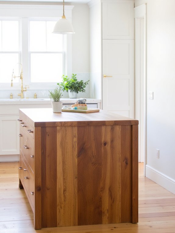charming and practical kitchen island