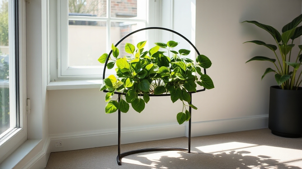 charming arched metal stand