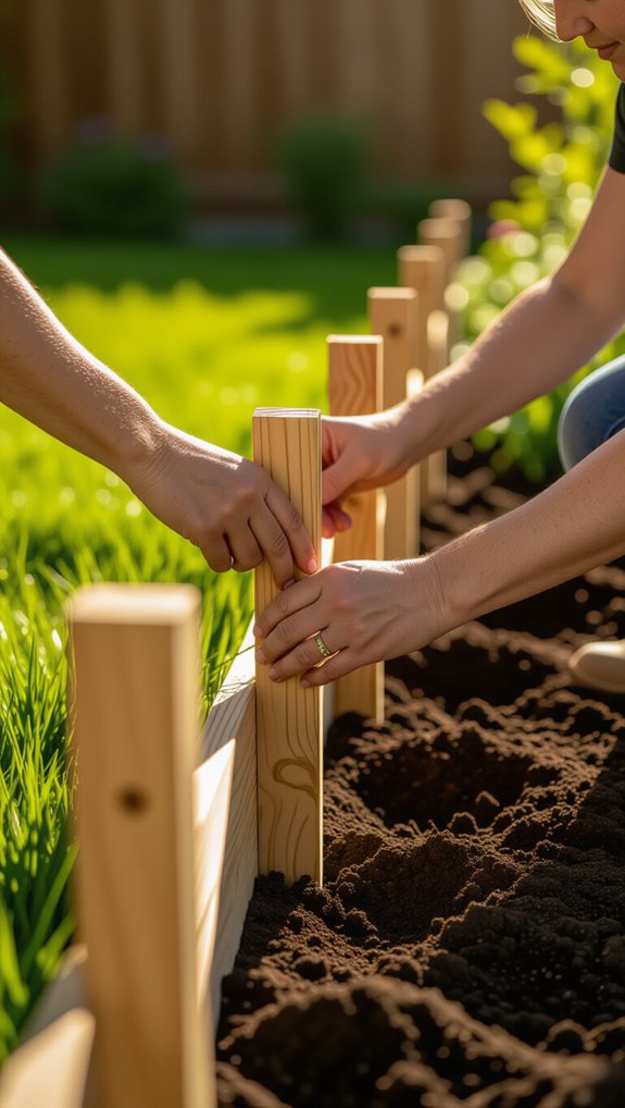 charming low fence installation