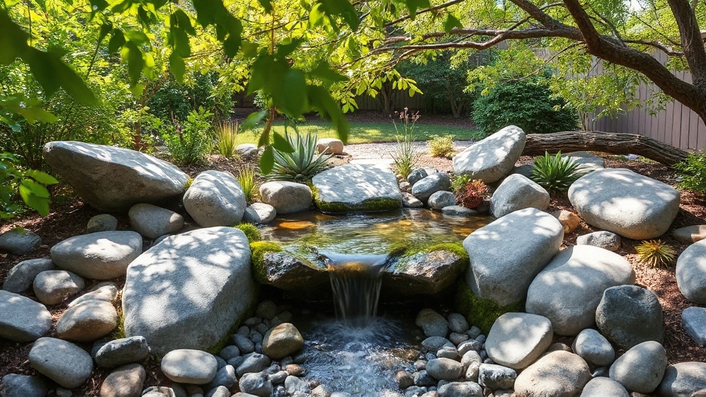 charming rock garden oasis