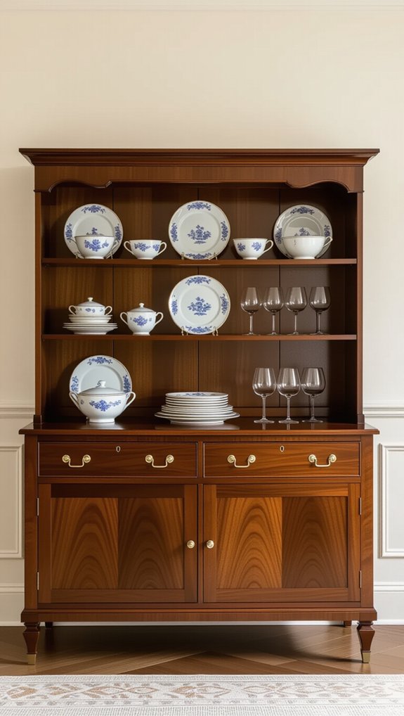 charming traditional buffet hutch