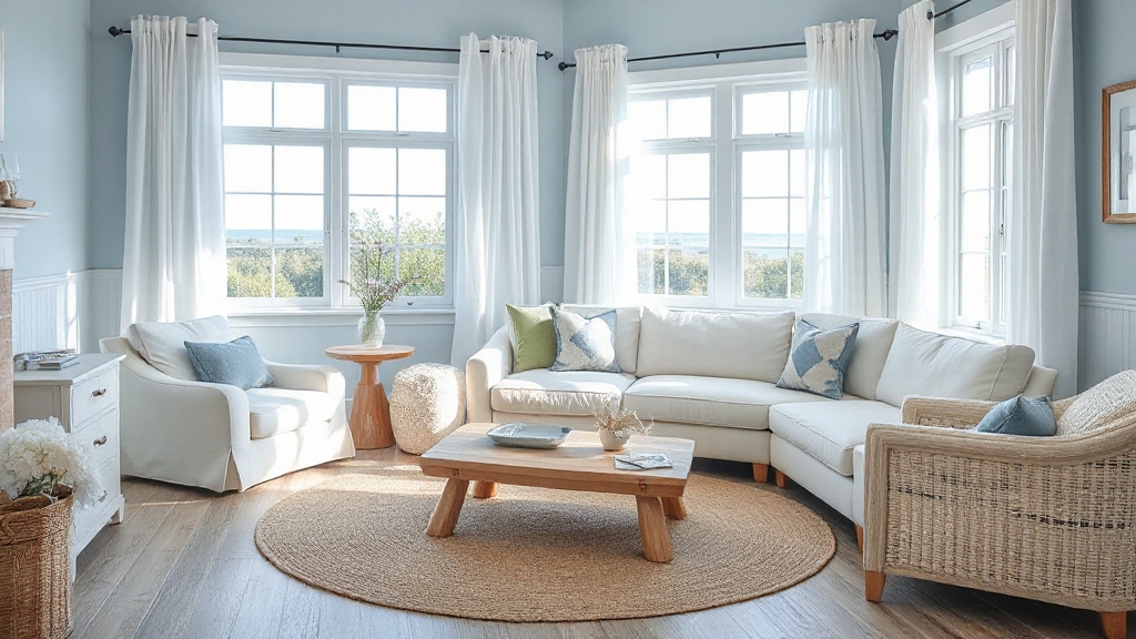 coastal light blue decor