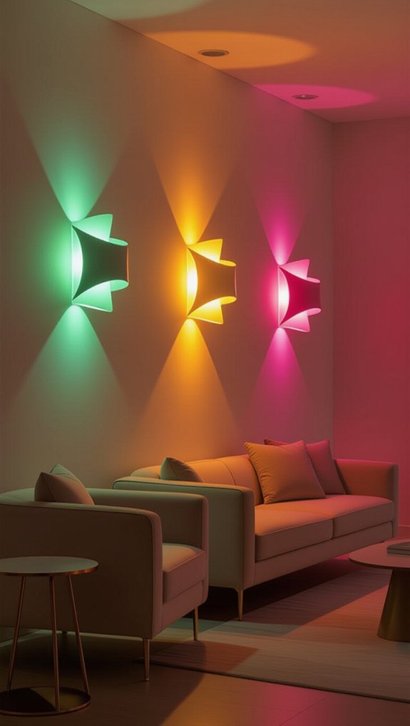 colorful mood boosting lighting fixtures