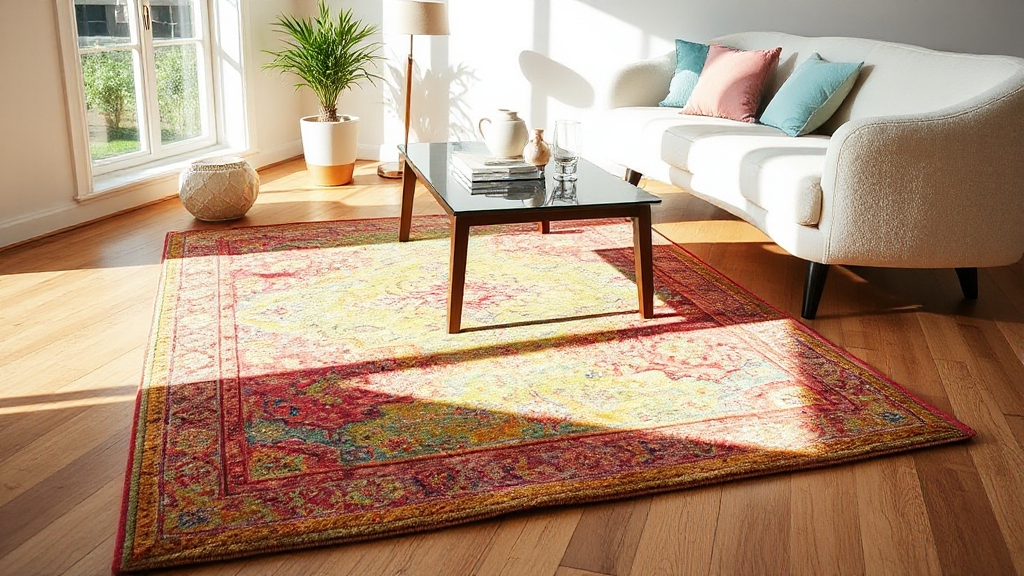 colorful rug placement tips