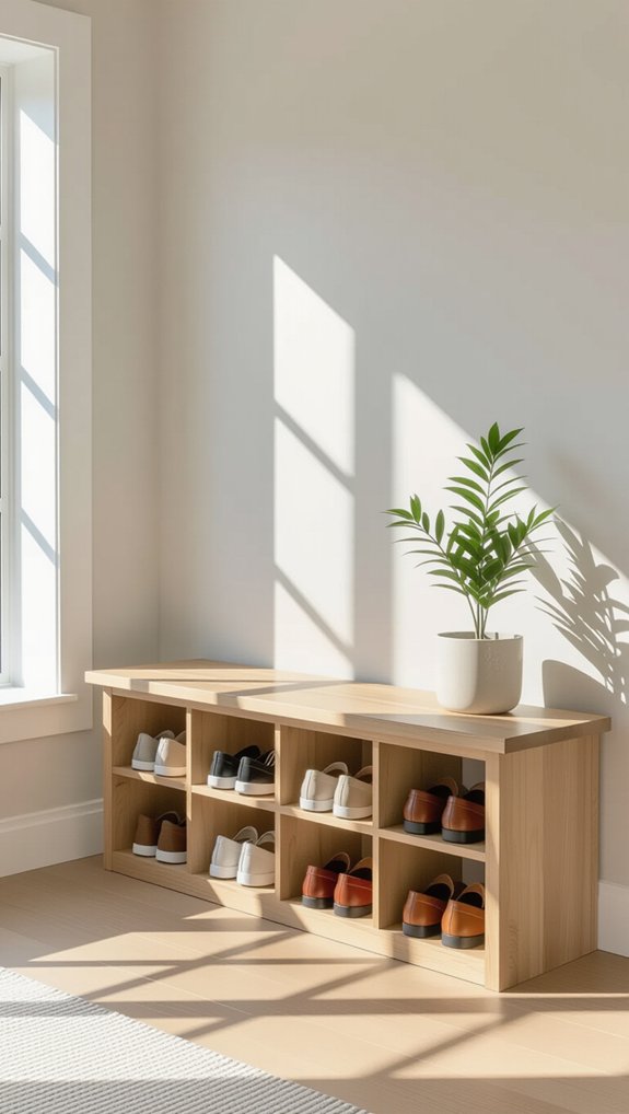 convenient seating and storage