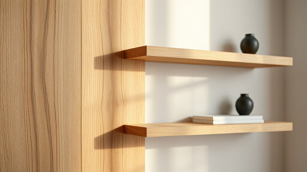 cozy corner floating shelves