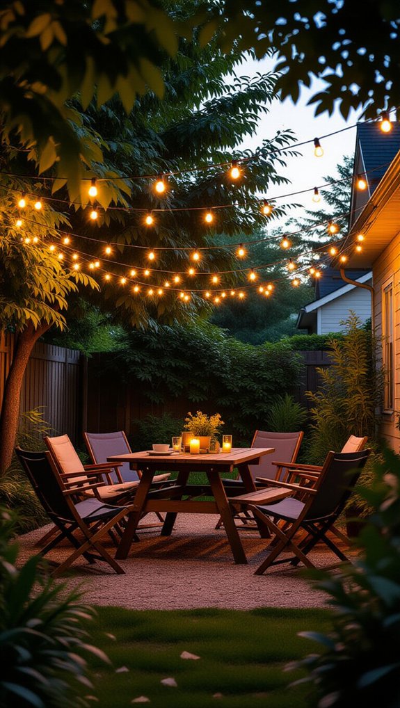 cozy inviting outdoor ambiance