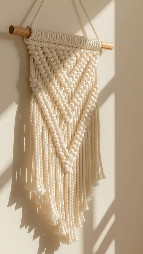 cozy macram wall art