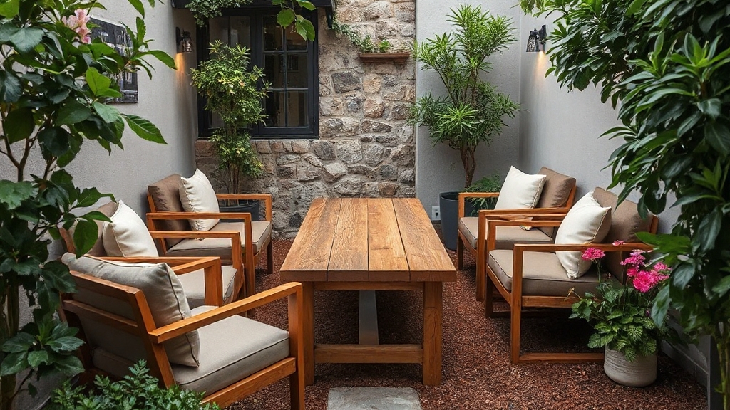 cozy multifunctional outdoor seating