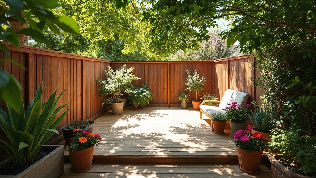 cozy outdoor living space