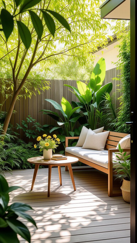 cozy outdoor seating area
