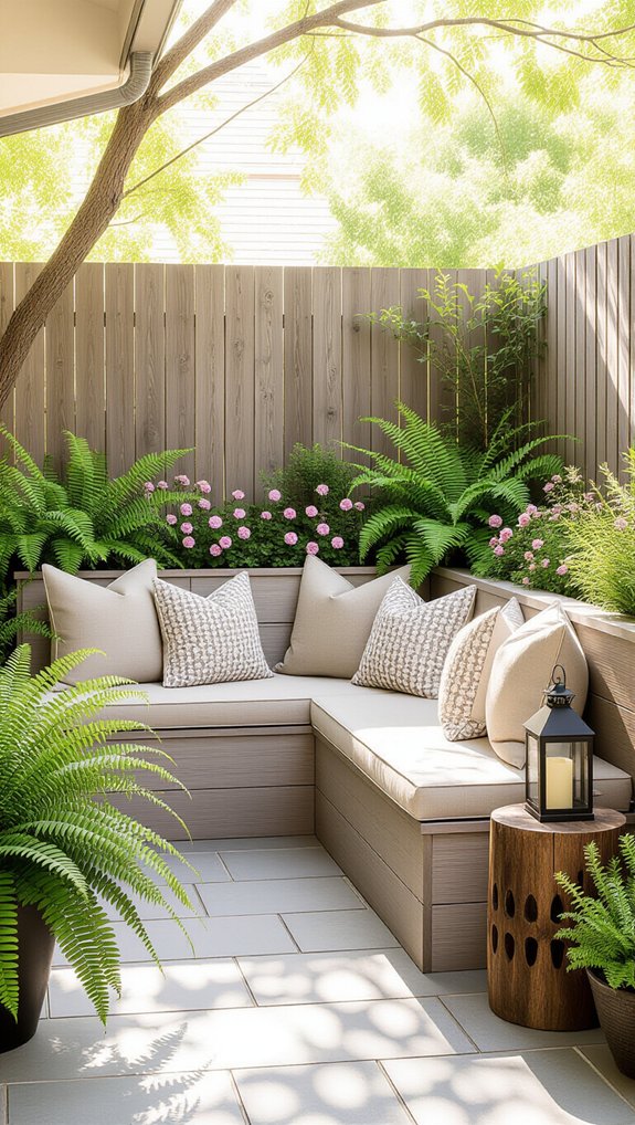 cozy outdoor seating nook