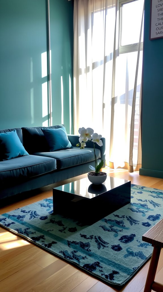 cozy sophisticated deep teal