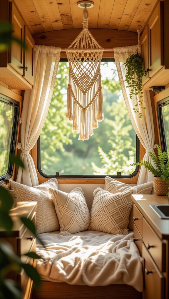 cozy sustainable macram hangings