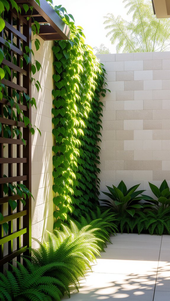 create lush green wall