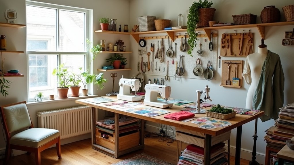 creative sewing room designs