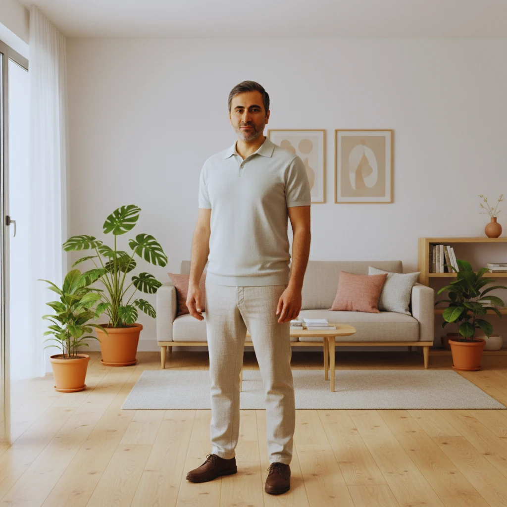 Daniel Pat working on a DIY home project