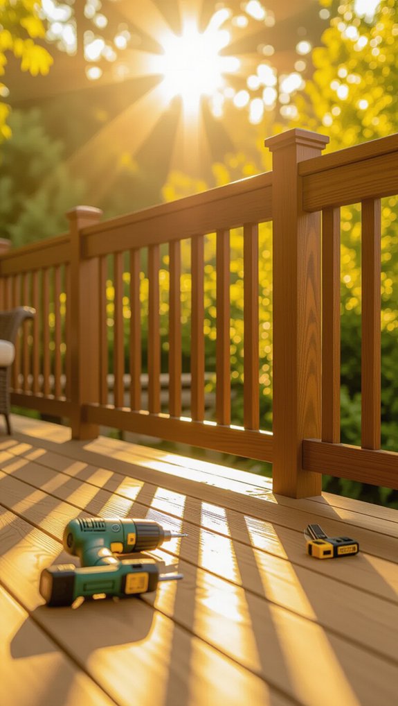deck railing diy upgrade