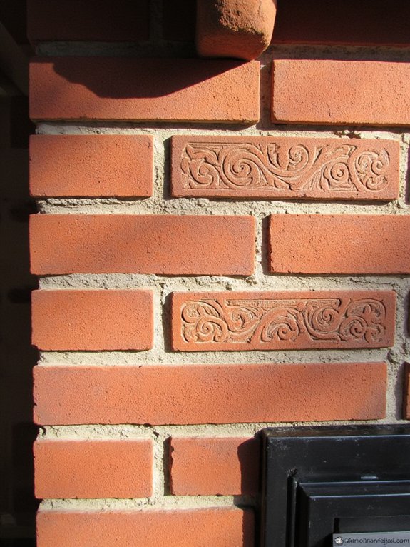 decorative brick stencil project