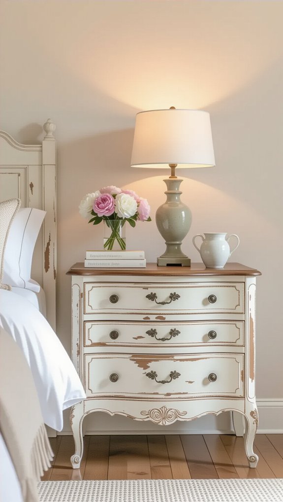 distressed furniture adds charm