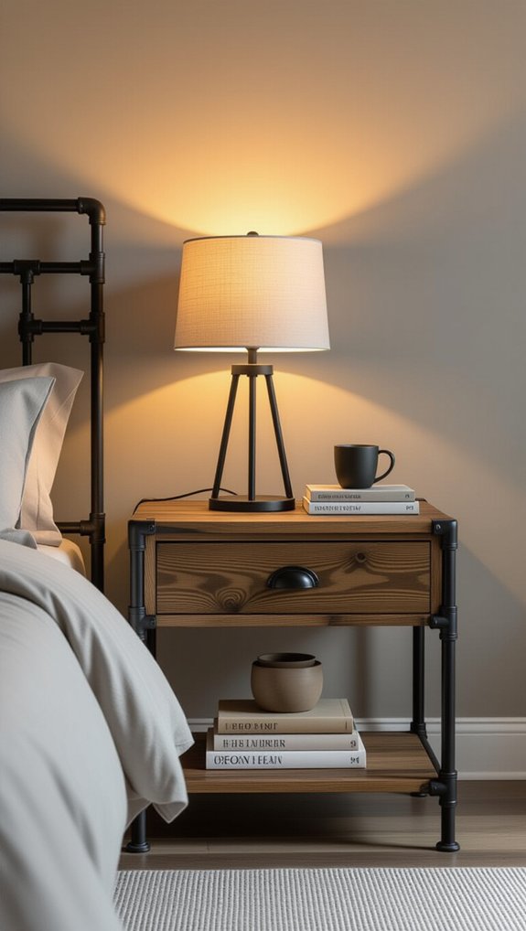 durable customizable industrial nightstand